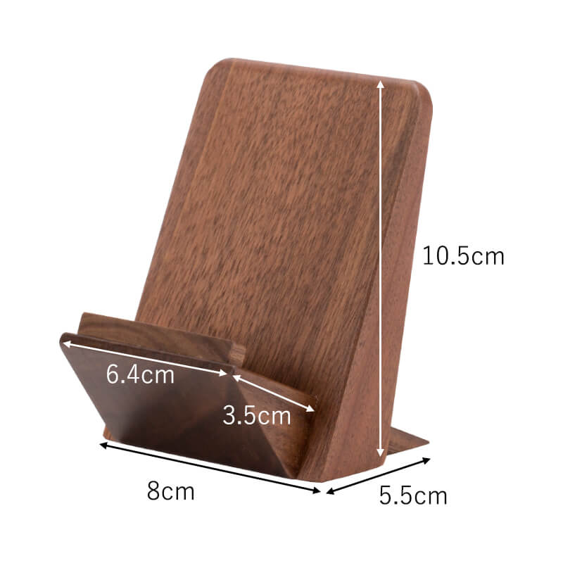 4.0 inch "AYUMI" Memorial Record Stand Set with Dates, Available in 2 Colors: Oak and Walnut