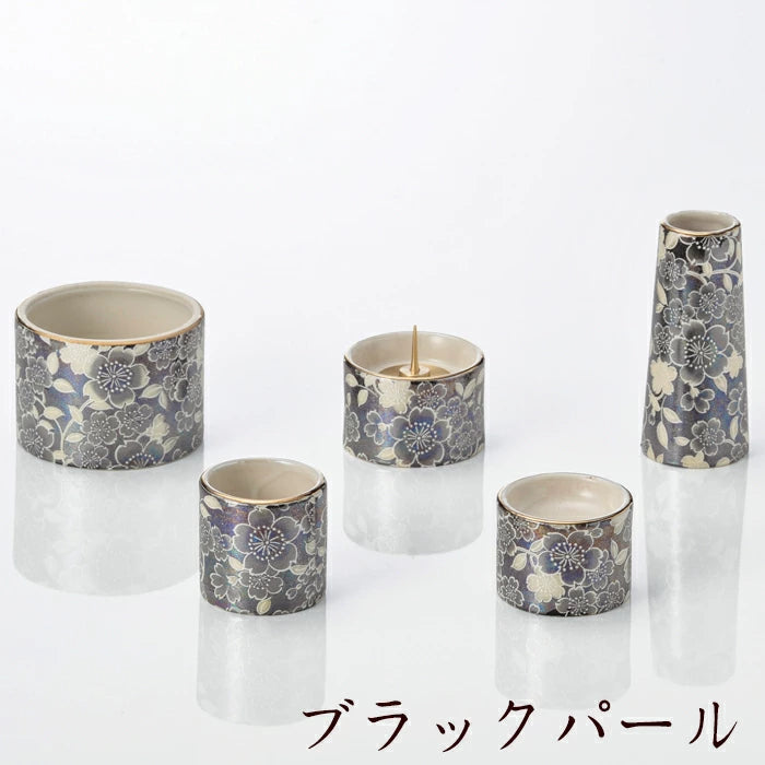 Buddhist Altar Accessories Yuihana 5-Piece Set