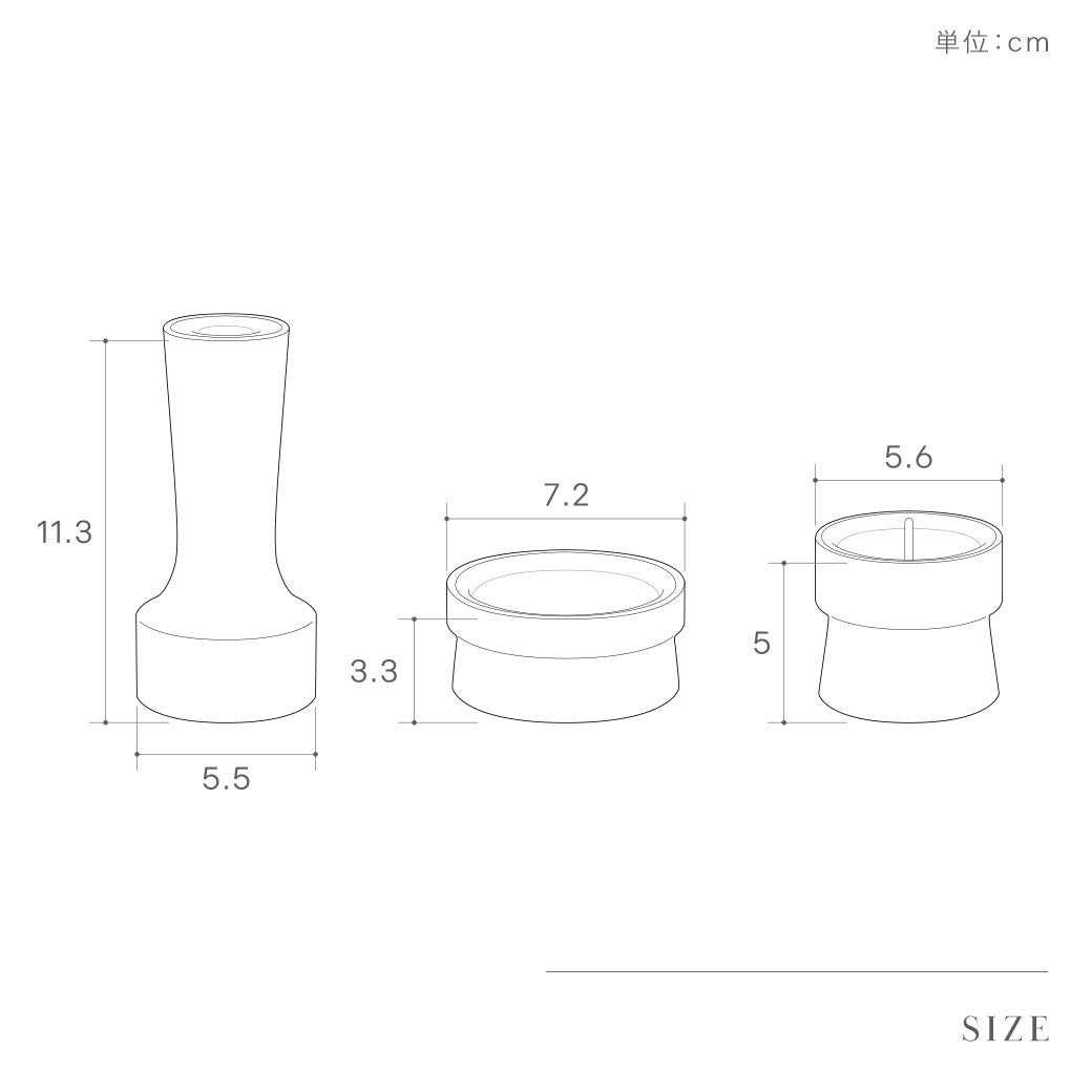 三具足セット OBOYU(おぼゆ)