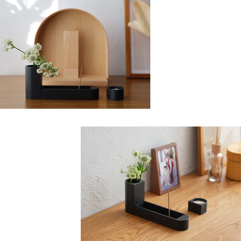 Buddhist altar accessories MUSUBI artificial marble