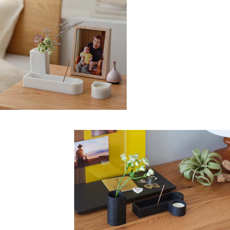 Buddhist altar accessories MUSUBI artificial marble