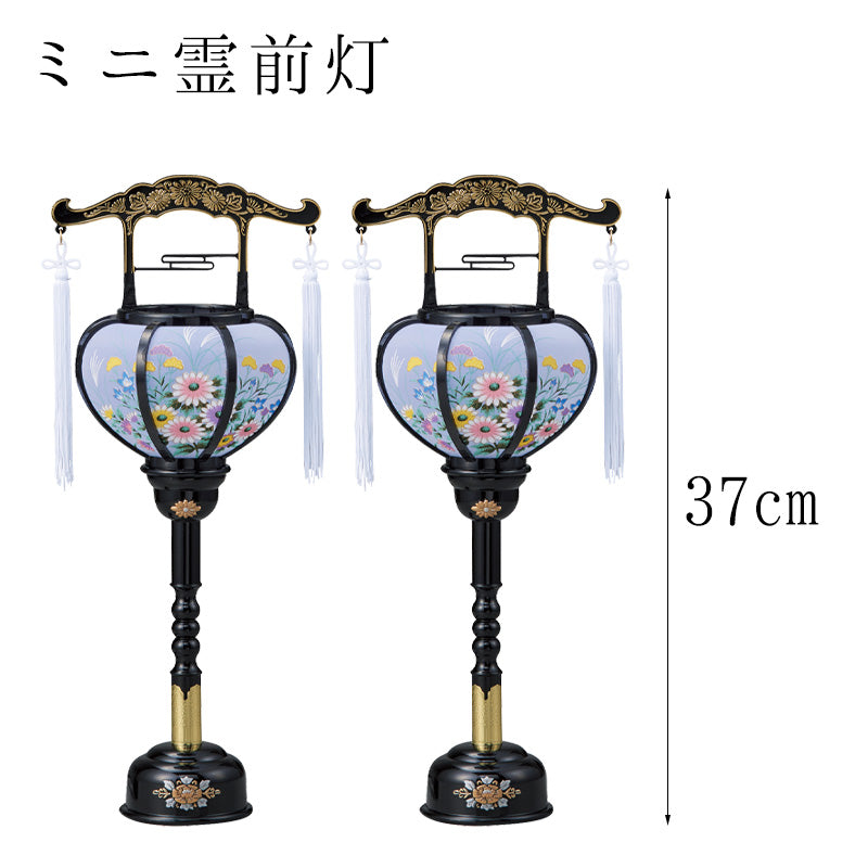 初盆セット03 心まちセット+張1号一対+中尺 白紋天 LEDライト