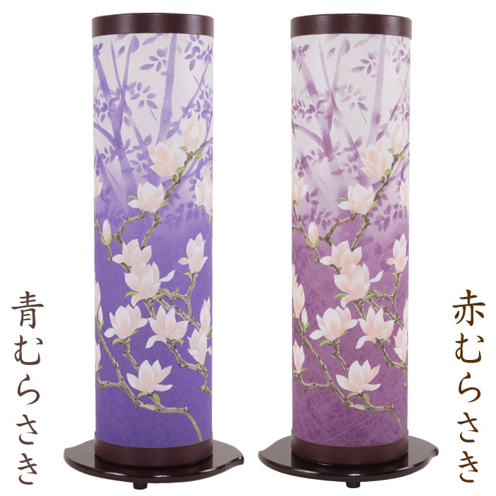 盆提灯 夢想花 3号 一対 青むらさき/赤むらさき