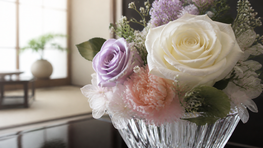 プリザーブドフラワーの仏花