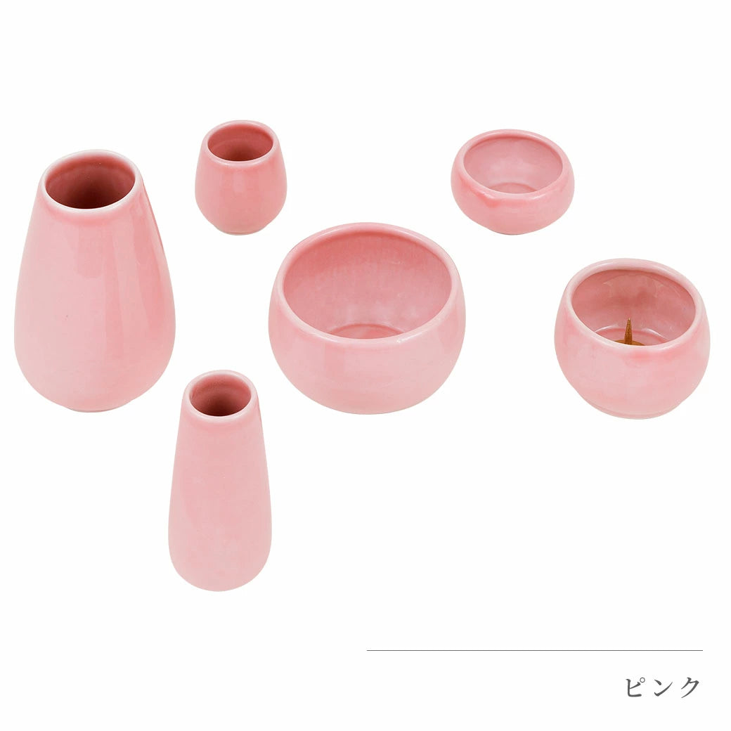 仏具セット 六具足 「紫陽花」 3.0寸 全5色