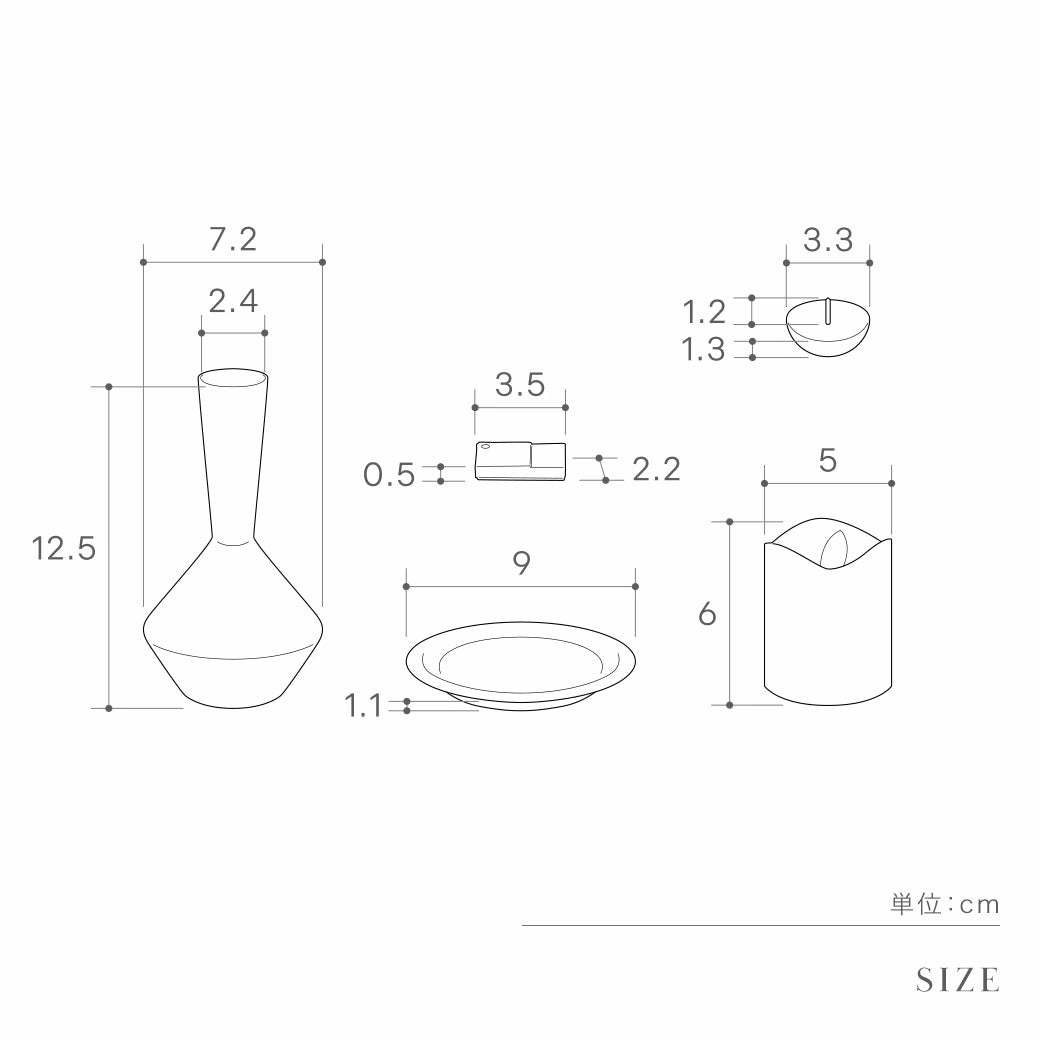 ミニ仏具 5点セット ナチュラルE