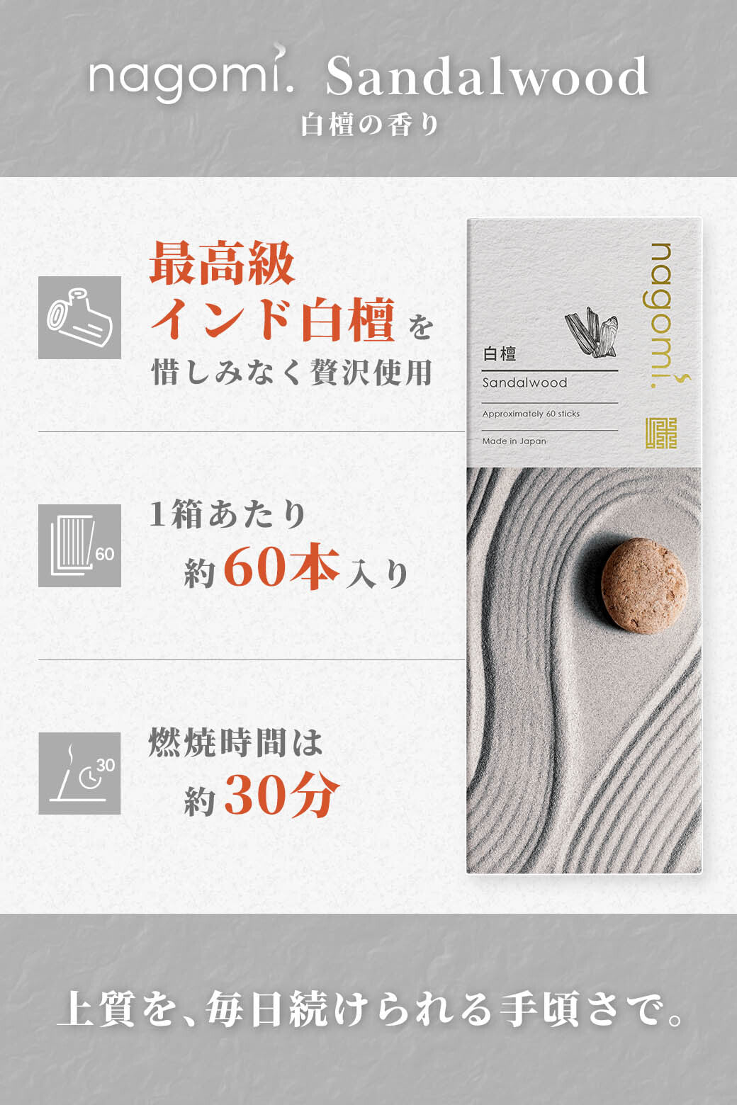 nagomi お香　Sandalwood